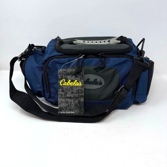 Cabela's Other - NWT Cabelas Utility Tackle Bag Blue Pockets Camera Fishing Outdoor Strap
